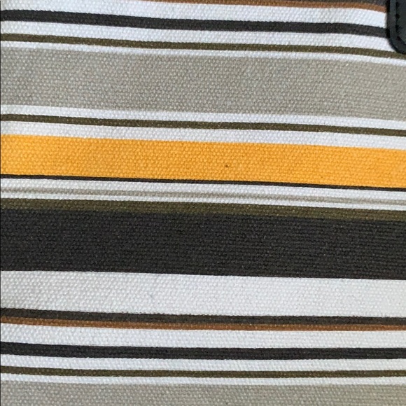 NWT Danier canvas tote with leather handles - Picture 3 of 6